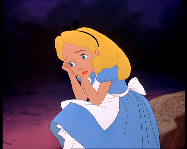 Alice In Wonderland Disney. original Disney cartoon).