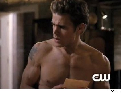 vampire diaries damon shirtless. his brother, Damon,