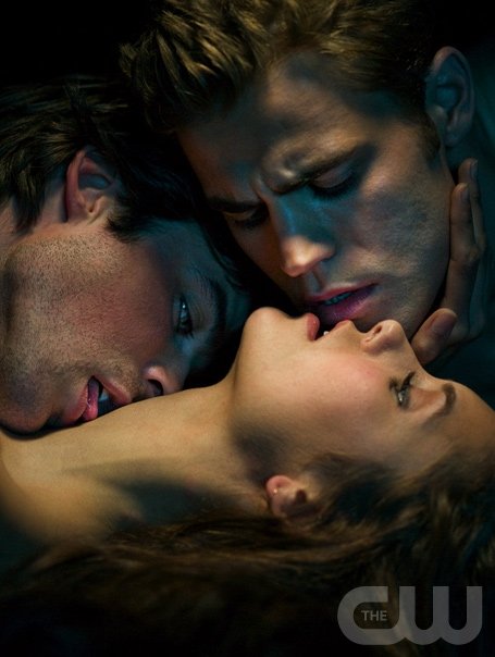 The Vampire Diaries Elena And Stefan Kiss. In Stefan's defense